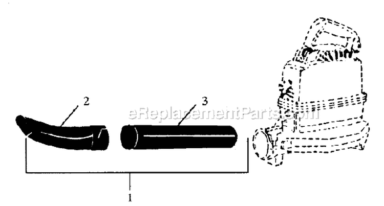 Page B Diagram and Parts List for 960  Weed Eater Leaf Blower / Vacuum